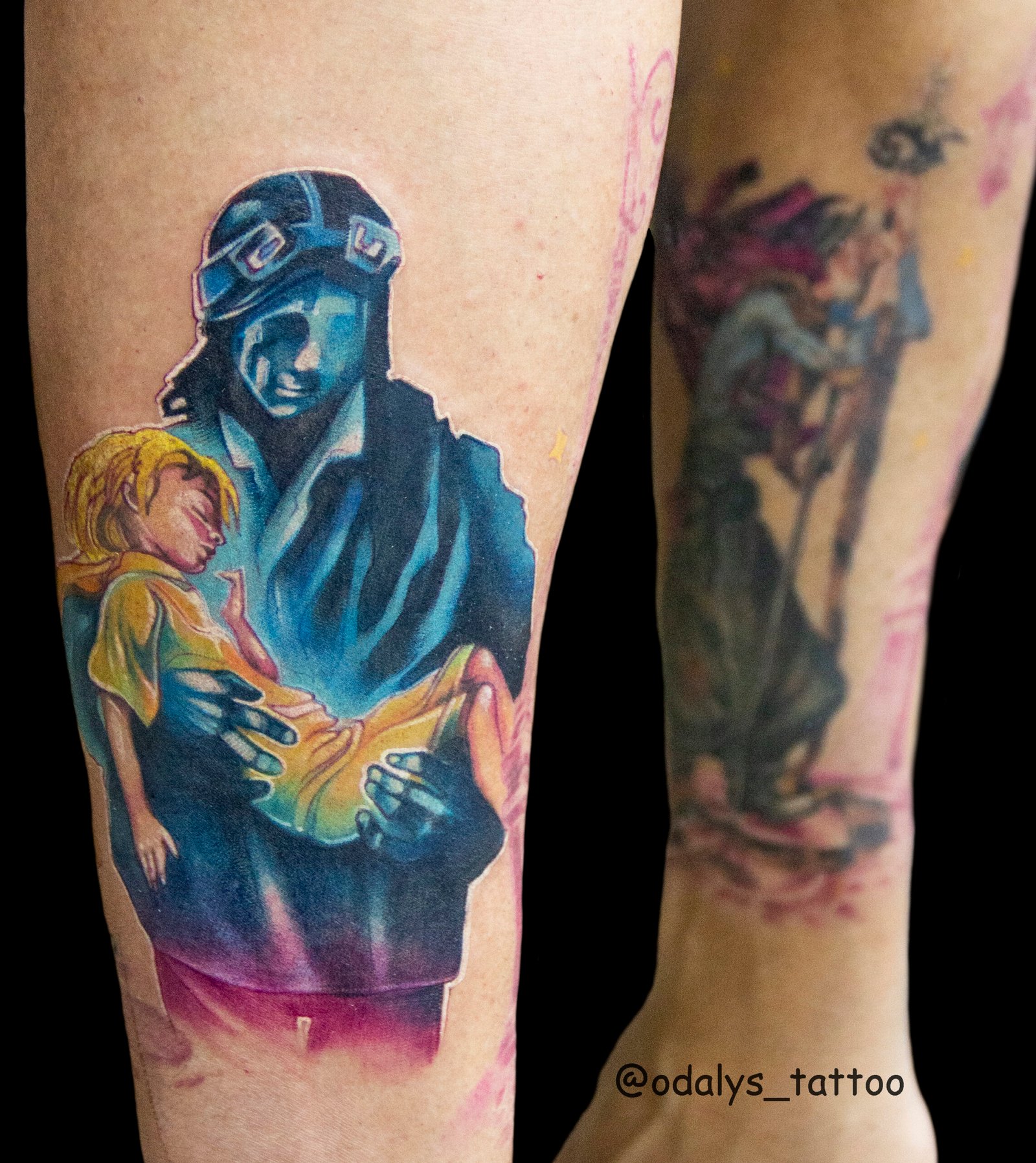 tatuaje el principito acuarela